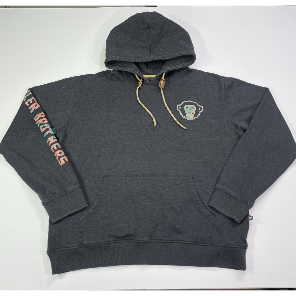 Howler Brothers Heed the Call El Mono Select Gray Hoodie Sweatshirt Men's 2XL